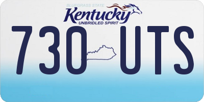 KY license plate 730UTS