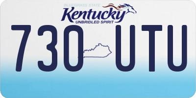 KY license plate 730UTU