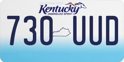 KY license plate 730UUD