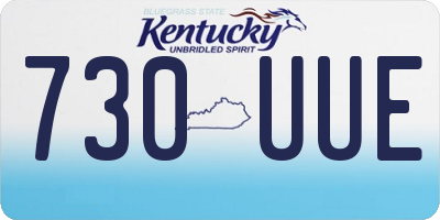 KY license plate 730UUE