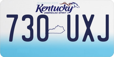 KY license plate 730UXJ
