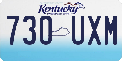 KY license plate 730UXM