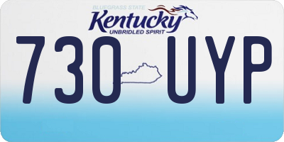 KY license plate 730UYP