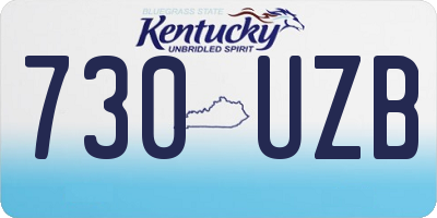 KY license plate 730UZB