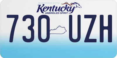 KY license plate 730UZH
