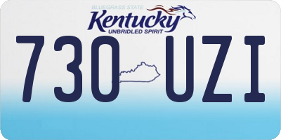 KY license plate 730UZI