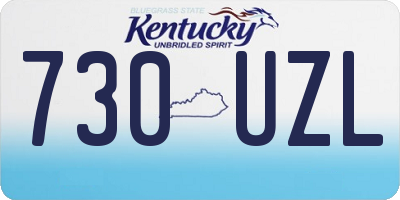 KY license plate 730UZL