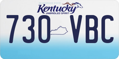 KY license plate 730VBC