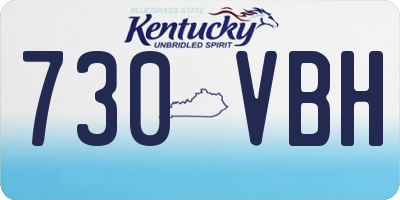 KY license plate 730VBH