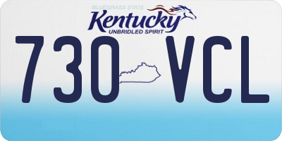 KY license plate 730VCL