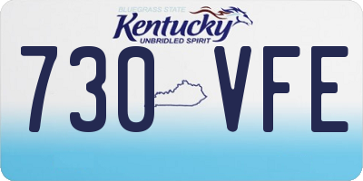 KY license plate 730VFE