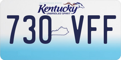 KY license plate 730VFF