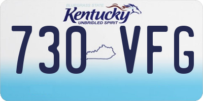 KY license plate 730VFG