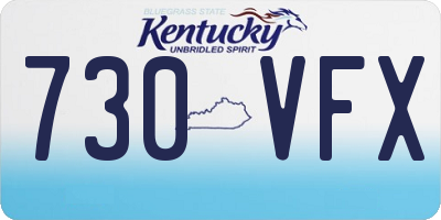 KY license plate 730VFX