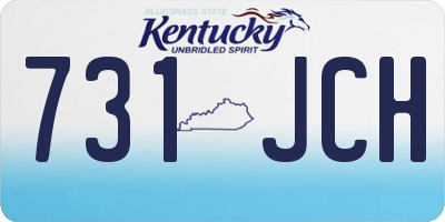 KY license plate 731JCH