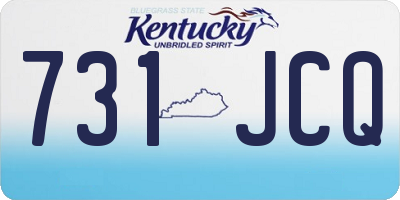 KY license plate 731JCQ