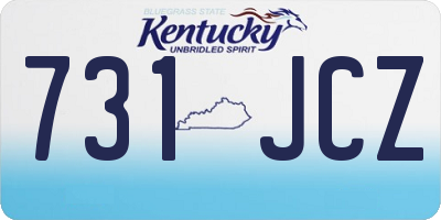 KY license plate 731JCZ
