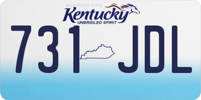 KY license plate 731JDL