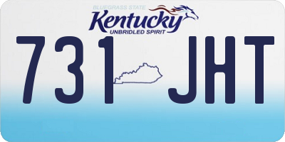 KY license plate 731JHT