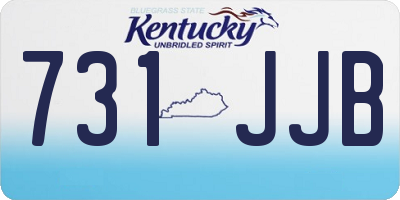 KY license plate 731JJB