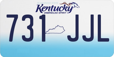 KY license plate 731JJL