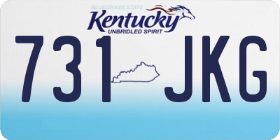 KY license plate 731JKG