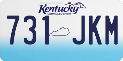 KY license plate 731JKM