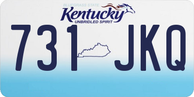 KY license plate 731JKQ