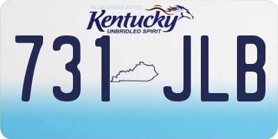 KY license plate 731JLB