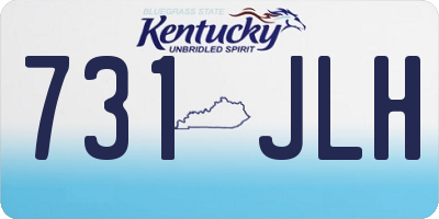 KY license plate 731JLH