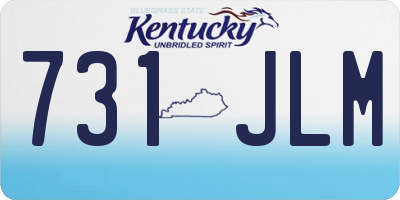 KY license plate 731JLM