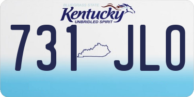 KY license plate 731JLO