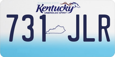 KY license plate 731JLR