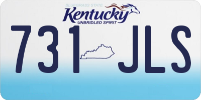 KY license plate 731JLS