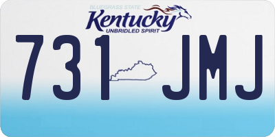 KY license plate 731JMJ