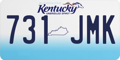 KY license plate 731JMK