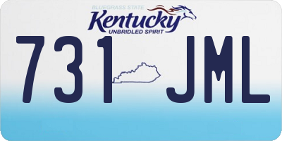KY license plate 731JML