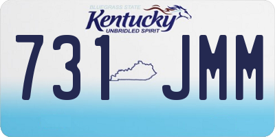 KY license plate 731JMM