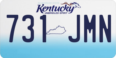 KY license plate 731JMN