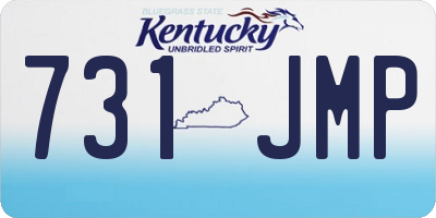 KY license plate 731JMP