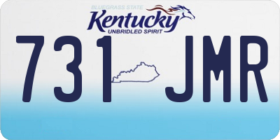 KY license plate 731JMR