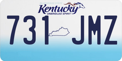 KY license plate 731JMZ
