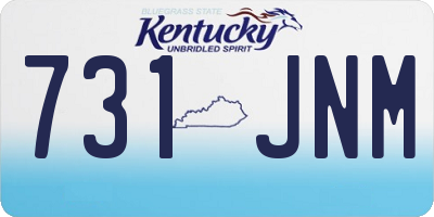 KY license plate 731JNM