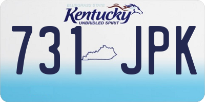 KY license plate 731JPK