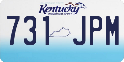 KY license plate 731JPM