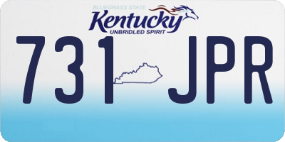 KY license plate 731JPR