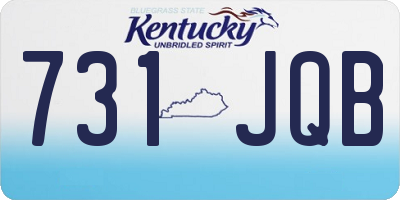 KY license plate 731JQB