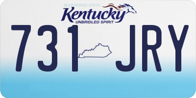 KY license plate 731JRY