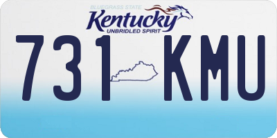KY license plate 731KMU