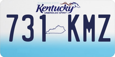 KY license plate 731KMZ